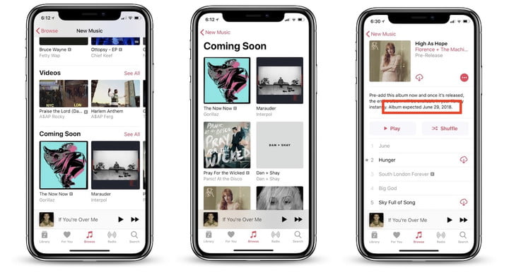 Apple Music will Get Update Soon with 'Coming Soon' Section